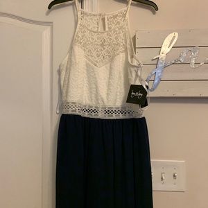 Navy and White dress
